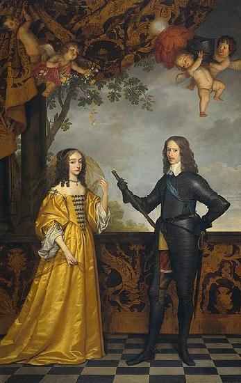 Gerard van Honthorst Willem II (1626-50), prince of Orange, and his wife Maria Stuart (1631-60)